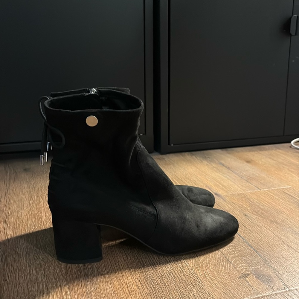 Franco Sarto Women’s Bootie, US 11, UK 9, EUR 41, fabric upper.